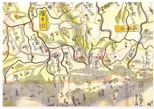 江戸時代後期に作成された地図