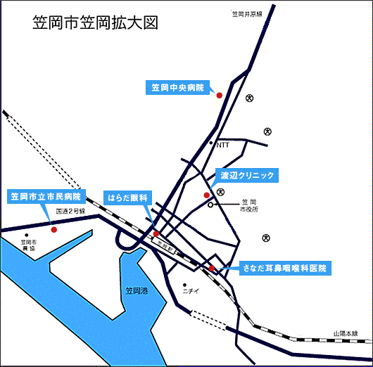 笠岡市笠岡拡大図
