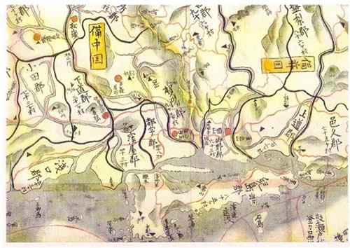 江戸時代後期に作成された地図